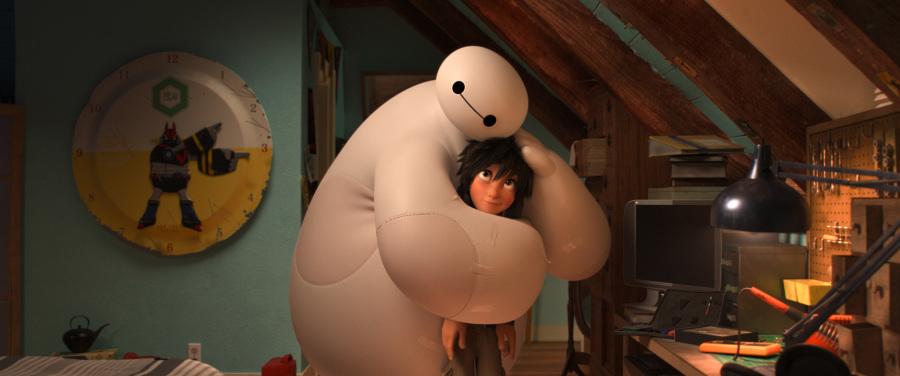 Baymax, left, & Hiro, the big, lovable character from Disney's "Big Hero 6." (Disney/MCT)