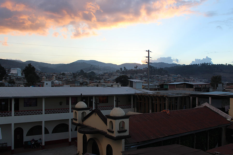 The view from the rooftop of the convent where students stayed.