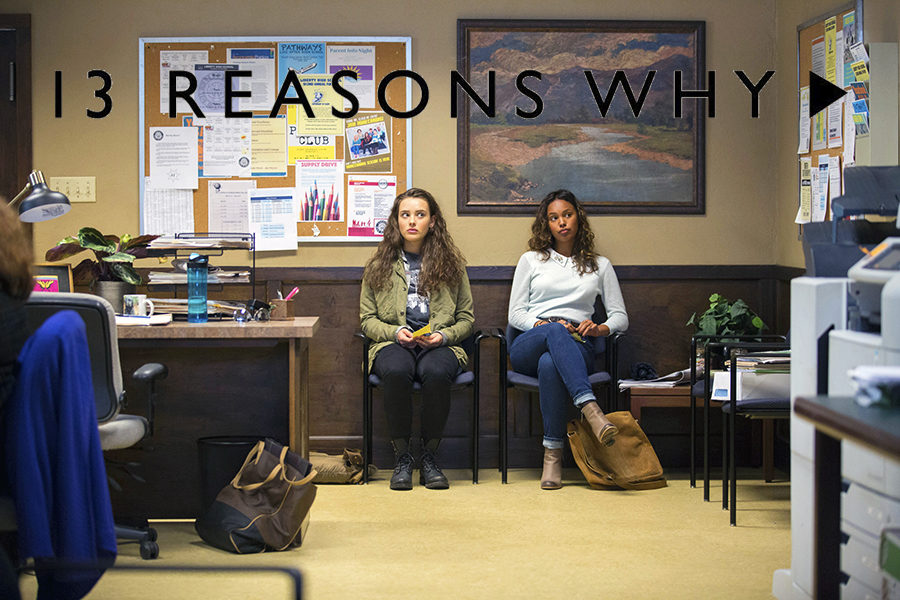 Katherine Langford, left, and Alisha Boe play frenemies in the Netflix series "13 Reasons Why."