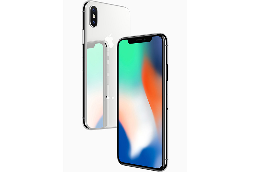 The iPhone X, an all-glass design with a 5.8-inch Super Retina display. 