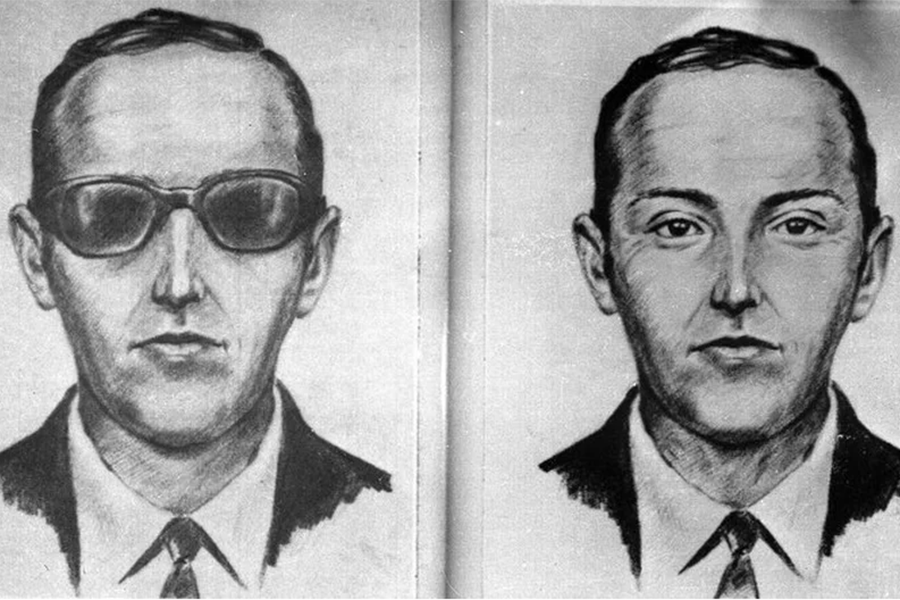 The composite sketches of D.B. Copper made by the CIA. 