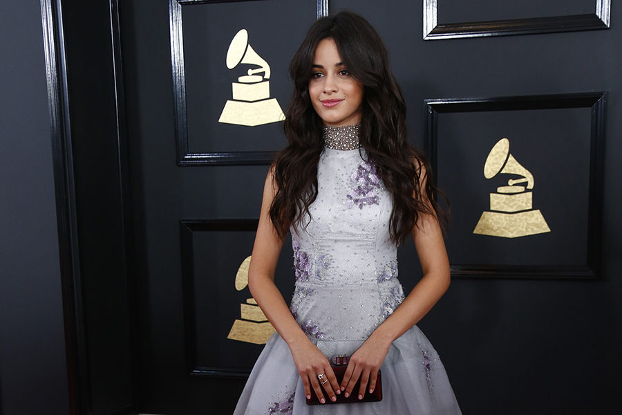 Camila Cabello during the arrivals at the 59th Annual Grammy Awards at Staples Center in Los Angeles on Sunday, Feb. 12. 