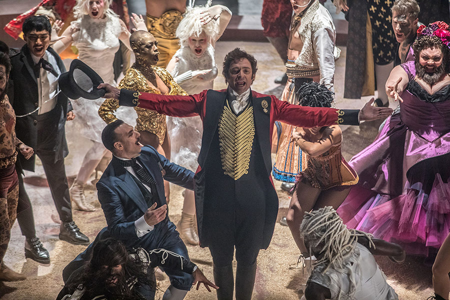 Hugh Jackman in the film, “The Greatest Showman.”