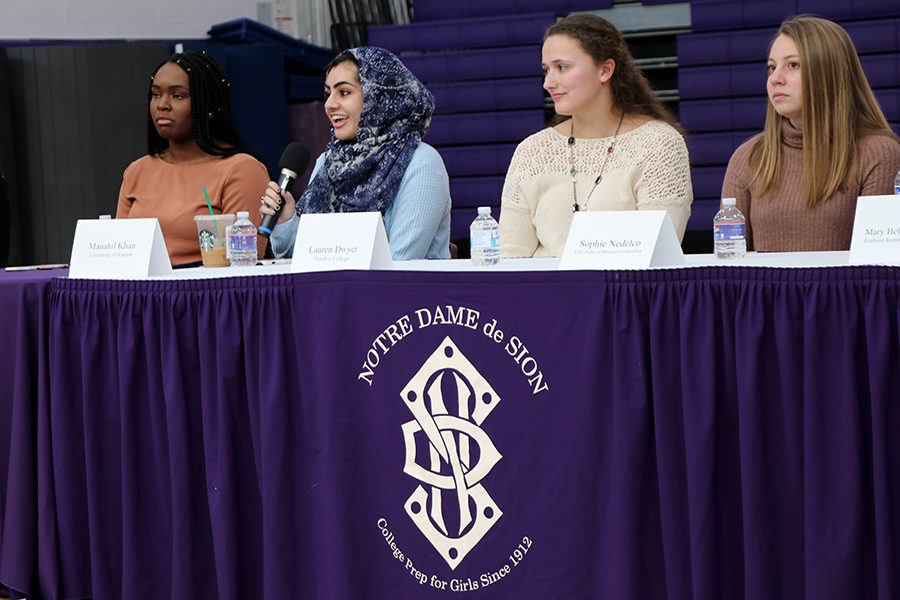 Alumna of the class of 2016 Manahil Khan talks about her life at University of Kansas alongside alumnae Chioma Okuagu, Lauren Dwyer and Sophie Nedelco.