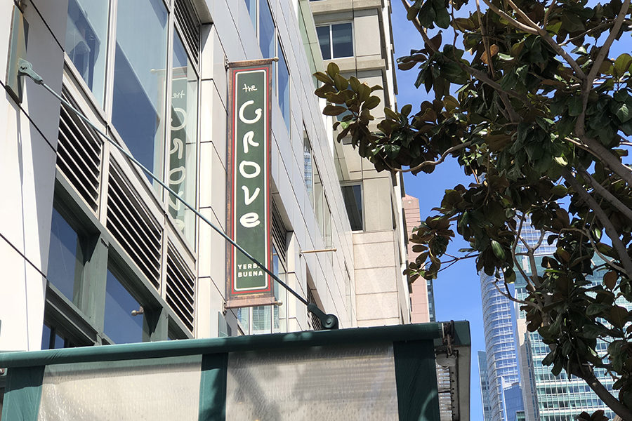 The Grove is located at 690 Mission St. in San Francisco, California.