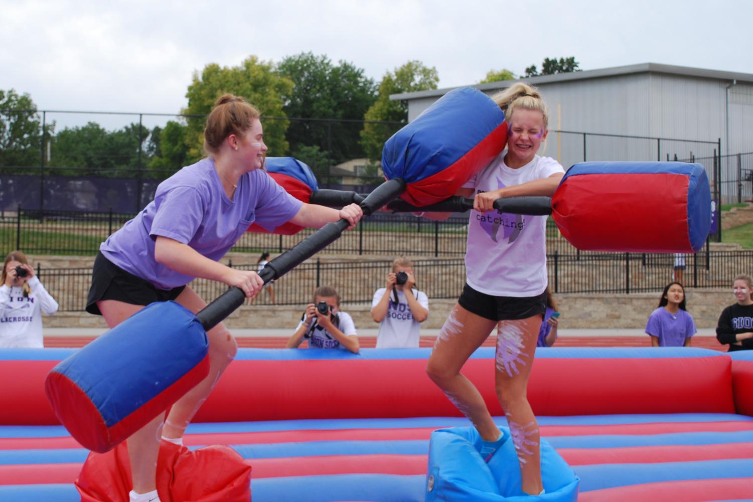 Purple and White Spirit Fight