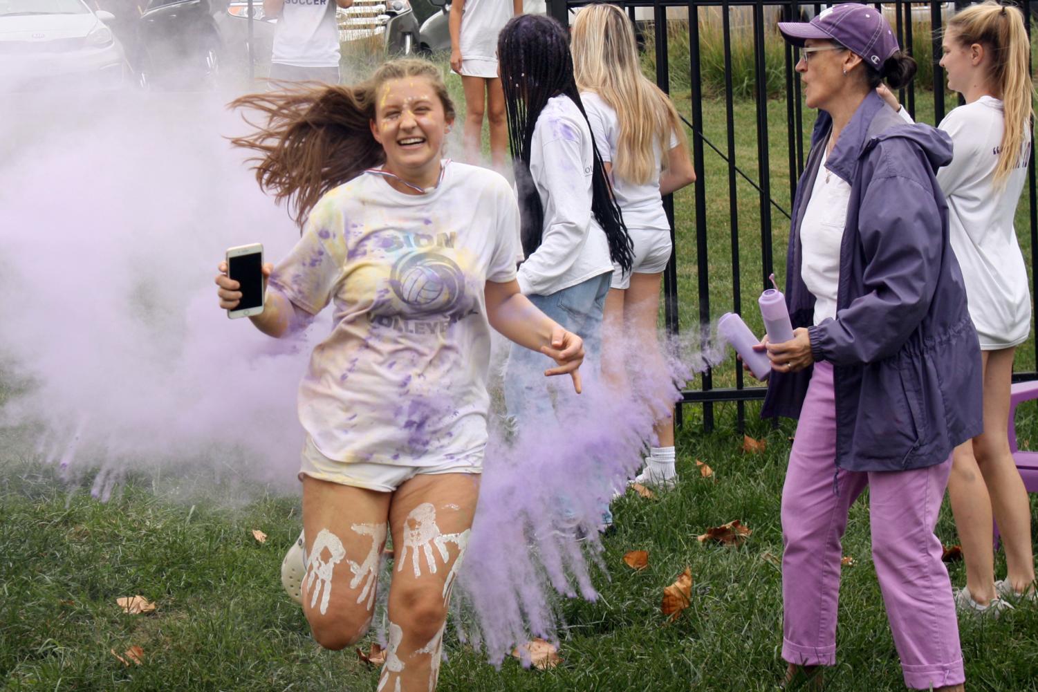 Purple and White Spirit Fight