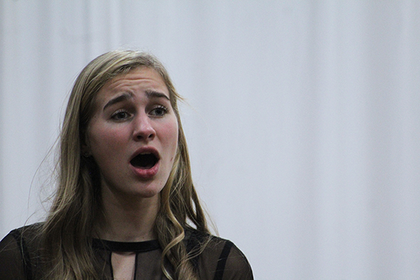 Sophomore Veda Renzulli performs "The Magic of Winter" at Her Majesty's Theatre Nov. 19.