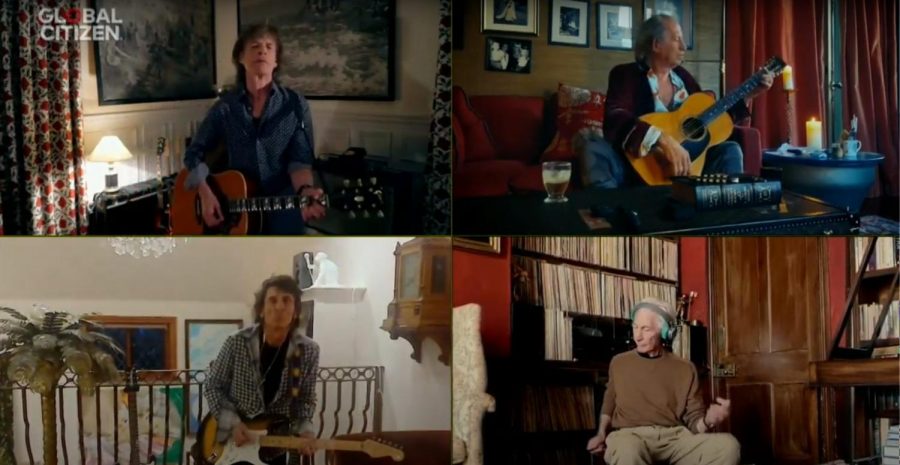 Performing “You Can’t Always Get What You Want,” The Rolling Stones participated in the One World: Together At Home telecast April 18.