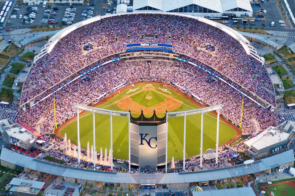 Shining bright, Kauffman Stadium is filled with fans Nov. 1 2015 for the World Series game. The Royals won the World Series for the first time since 1989. 