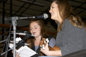 Sisters freshman Aidan McEnerney and junior Molly McEnerney sing "Blank Page" by Taylor Swift.