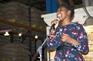 Freshman Rhonya Crawford sang "He Wants it All" by Forever Jones. 