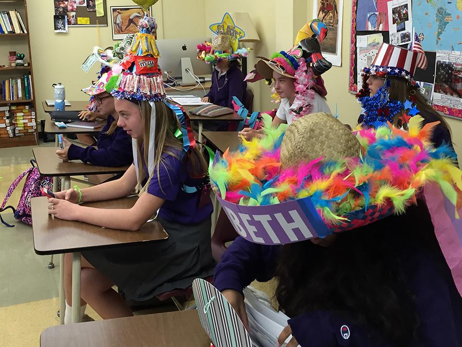 Freshmen in Faith Foundations adjust to their school lives with beanies.