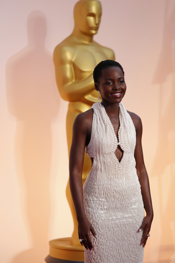 Lupita Nyong arrives at the 87th Annual Academy Awards. Nyong won the Oscar for Best Supporting Actress in "Twelve Years a Slave" in 2014.