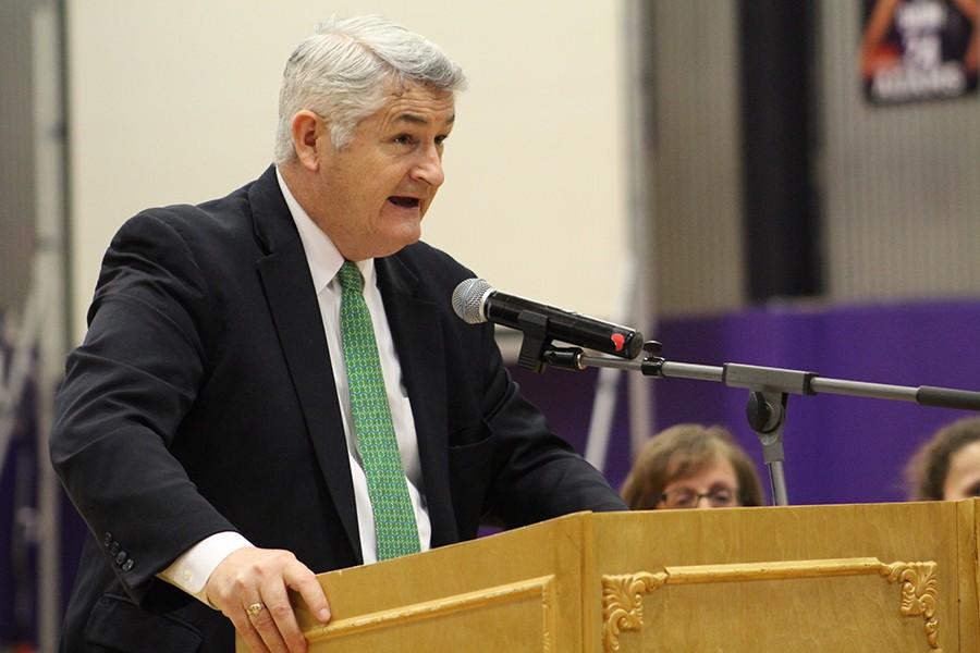 Jim McEnerney, senior Molly McEnerney's father, speaks about Molly's love for lacrosse.