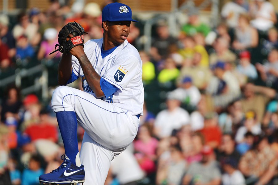 Yordano Ventura spent his entire MLB career with the Kansas City Royals beginning in 2013.