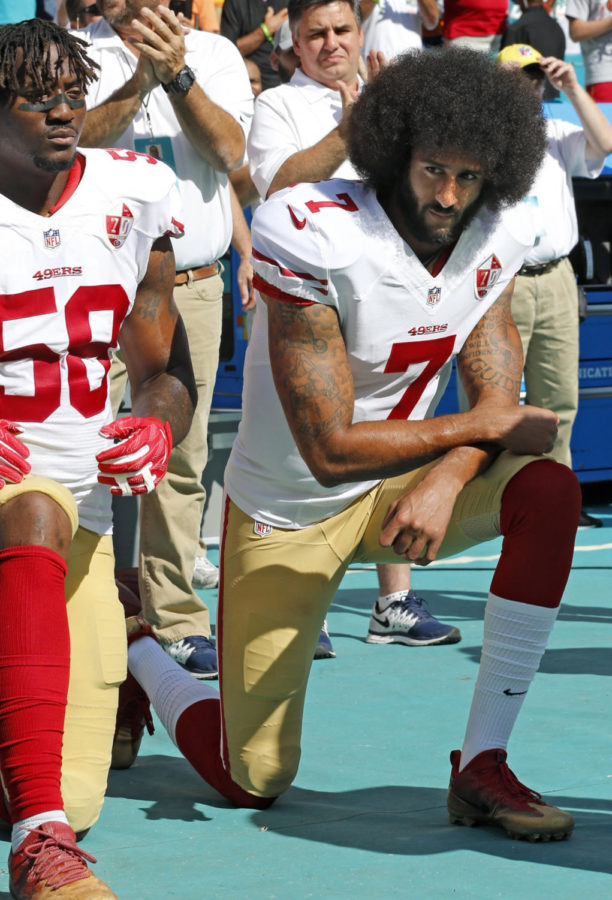 Kaepernick brought on nationwide debate when he took a knee during the National Anthem to protest the unlawful killing of black men and women by police officers.