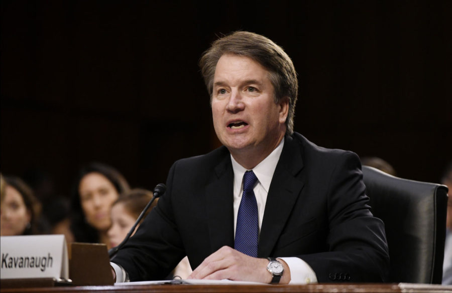 Supreme Court nominee Brett Kavanaugh testifies at his confirmation hearing in the Senate Judiciary Committee on Capitol Hill Sept. 4, 2018 in Washington, D.C. (Olivier Douliery/Abaca Press/TNS)