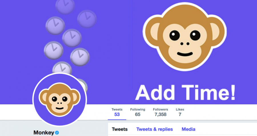 A screenshot from the Monkey twitter page.