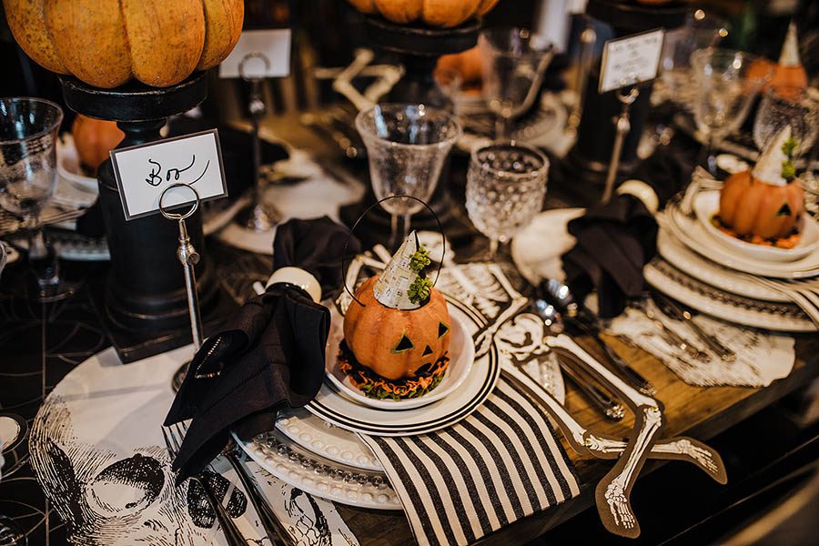 Use seasonal phrases and quotes instead of names at your next holiday dinner party. (Katie Laughridge/TNS)