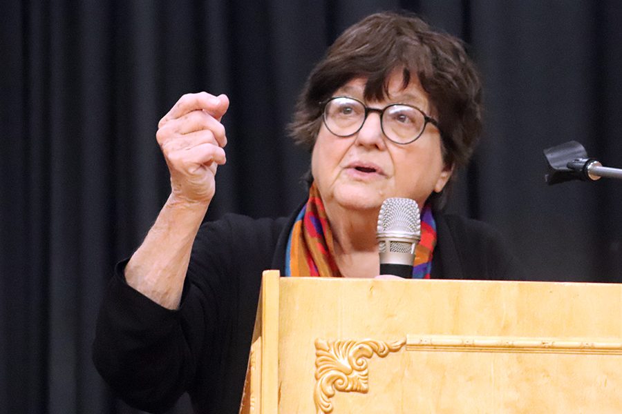 Sr. Helen Prejean, from "Dead Man Walking" fame,  shared about her experience with the death penalty Nov. 6 in the gym. "I've been so seared by watching people be strapped down and killed," Prejean said. "And I know what my mission is. It's to get that story out."