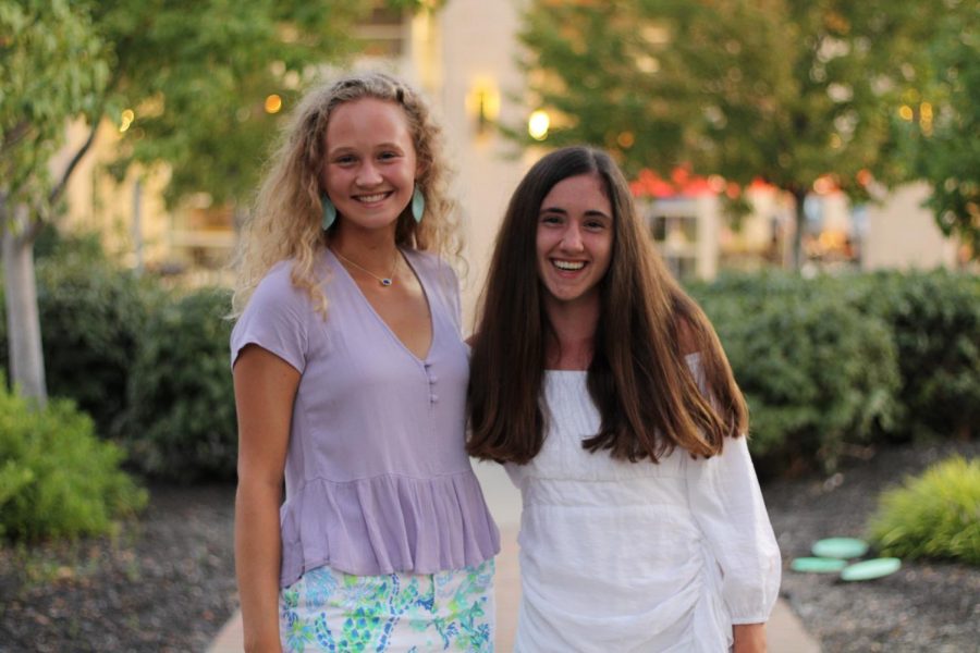 Senior Olivia Overlease (left) and Grace Hill (right) go out to dinner at North Italia early Sept. "Grace and I got together with four of our closest friends from Sion and it was a really fun night to get to spend with friends," Overlease said.