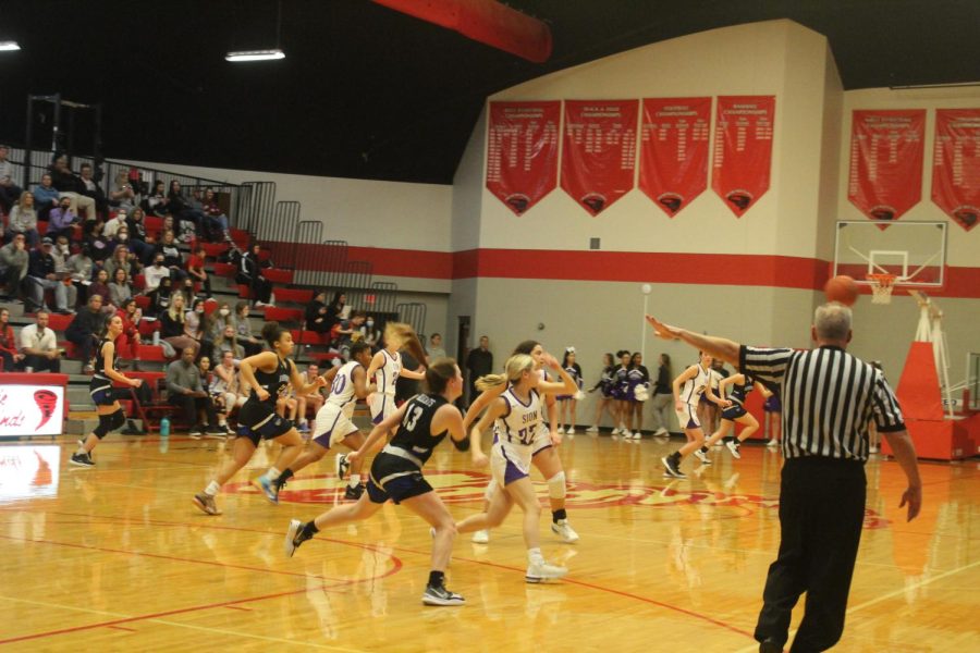 Sion and Harrisonville teams fight to gets points for their team. 