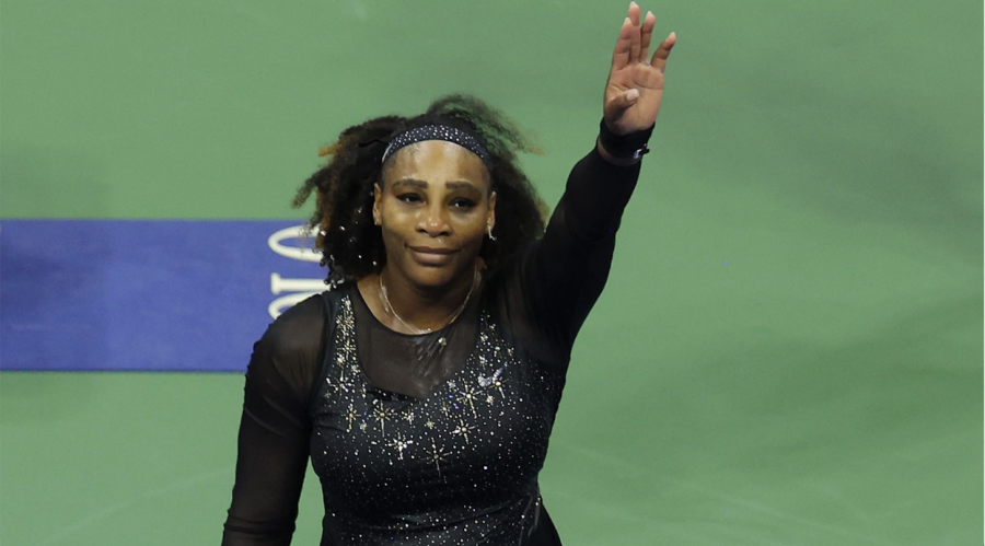 Sept. 2 was Serenas final match as a professional tennis player, teary-eyed she waves to her fans in the stands.