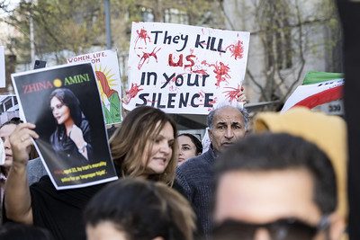 Protesters in Iran speak out against their oppressive government. 