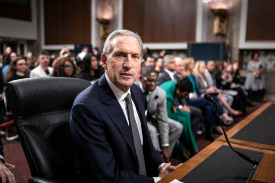 Former Starbucks CEO Howard Schultz faces allegations for breaking union labor laws. 