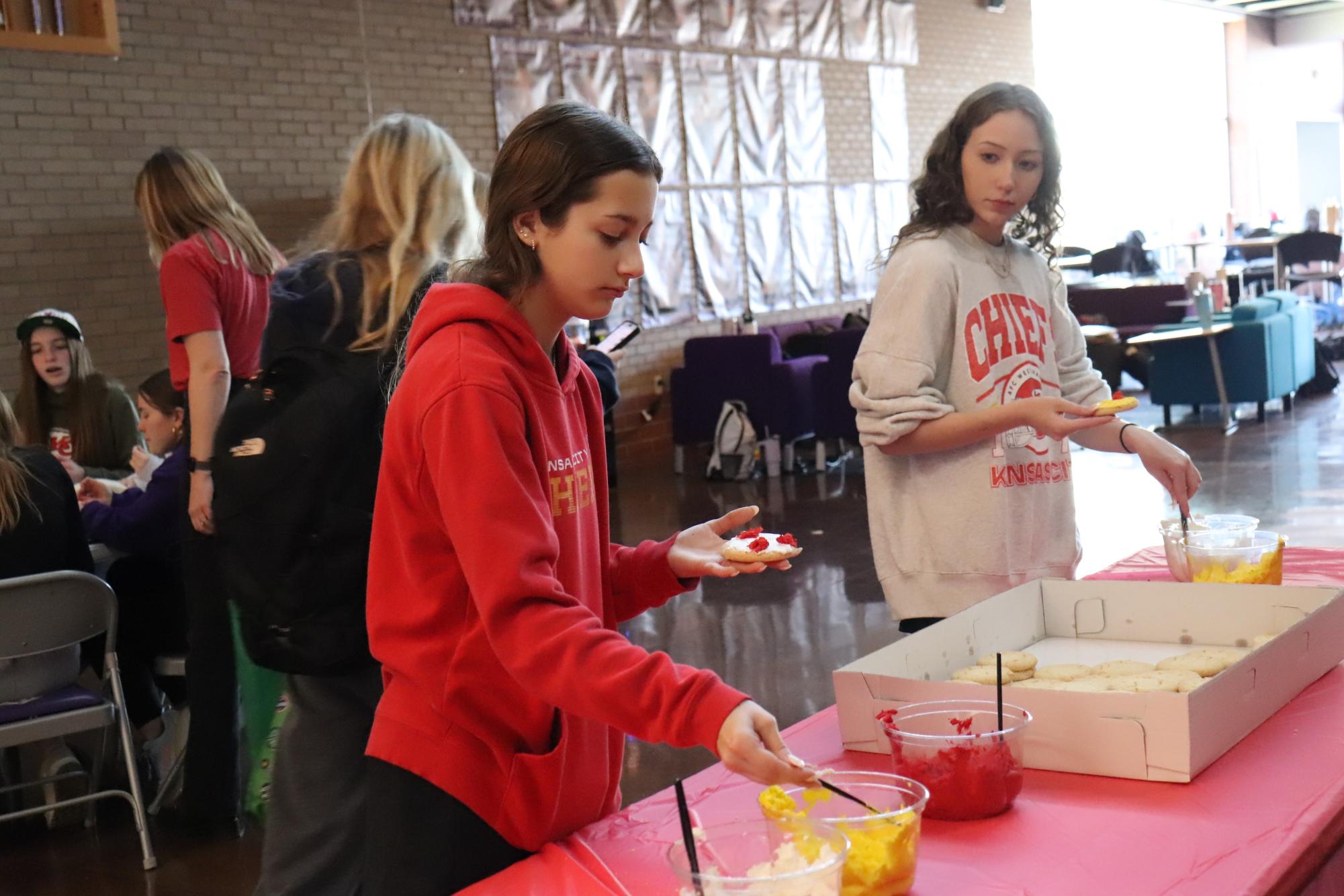 Sion celebrates the Chiefs as they head to the Super Bowl Feb 9, 2024.